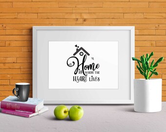 HOME quote SVG for cutting machines, Clipart, Cricut, Cutting Files, DXF, Clipart, Instant Download