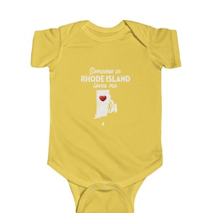 Rhode Island Onesie - Someone In Rhode Island Loves Me - Rhode Island Baby Infant Onesie - RI Cotton Baby Tee - Rhode Island Gift