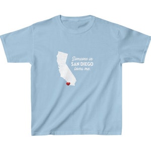 San Diego Kids Tee - Someone in San Diego, California Loves Me - San Diego Kids Cotton T-Shirt