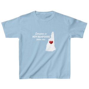New Hampshire Kids Tee - Someone NH New Hampshire Loves Me - New Hampshire Kids Cotton T-Shirt - NH T-Shirt