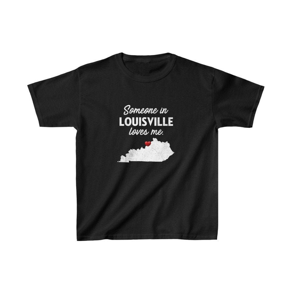 SomeoneLovesMeStore Louisville Kids Tee - Someone in Louisville, Kentucky Loves Me - Louisville Kids Cotton T- Shirt