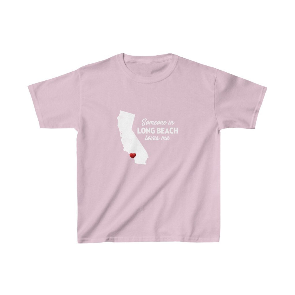 Long Beach Kids Tee - Someone in Long Beach, California Loves Me - Long Beach Kids Cotton T-Shirt