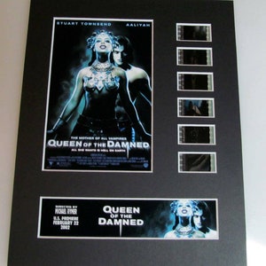 Queen of the Damned 2002 Aaliyah Anne Rice vampire horror 8x10 theatrical 35mm Movie Film Cell display