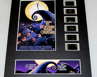 Pesadilla antes de Navidad (1993) Tim Burton Jack Skellington Sally Disney 8x10 Película de 35 mm para cine