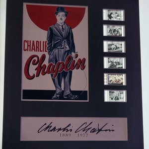 CHARLIE CHAPLIN Historical 35mm Movie Film Cell Display 8x10 Presentation
