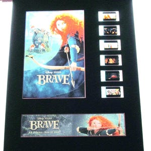 BRAVE Disney Pixar Animation 35mm Movie Film Cell Display 8x10 Presentation