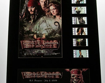 PIRATES of the CARIBBEAN: Dead Man's Chest 2006 35mm Movie Film Cell Display 8x10 Presentation Disney Johnny Depp