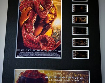 Spider-Man 2 2004 Sam Raimi Tobey Maguire Marvel 35mm Movie Film Cell Display 8x10 Presentation