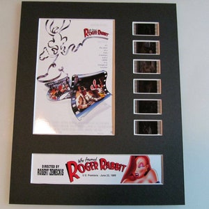 Who Framed Roger Rabbit 1988 Disney 35mm Movie Film Cell Display 8x10 Presentation Animated Jessica