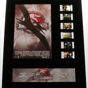 JURASSIC PARK 3 III 2001 Sam Neill 35mm Movie Film Cell Display 8x10 Presentation