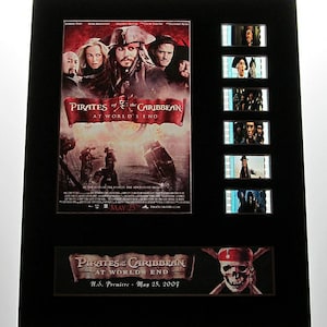 PIRATES of the CARIBBEAN: At World&#39;s End 2007 35mm Movie Film Cell Display 8x10 Presentation Disney Johnny Depp