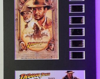 Indiana Jones & the Last Crusade 1989 Harrison Ford theatrical 35mm Movie Film Cell Display 8x10 Presentation