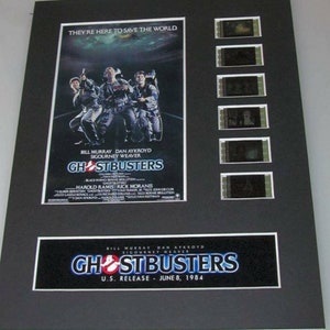 GHOSTBUSTERS 1984 Bill Murry Dan Aykroyd 35mm Movie Film Cell Display 8x10 Presentation Horror Comedy