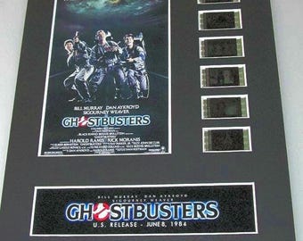 GHOSTBUSTERS 1984 Bill Murry Dan Aykroyd 35mm Movie Film Cell Display 8x10 Presentation Horror Comedy