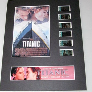 TITANIC James Cameron Leonardo DiCaprio 35mm Movie Film Cell Display 8x10 Presentation 1997