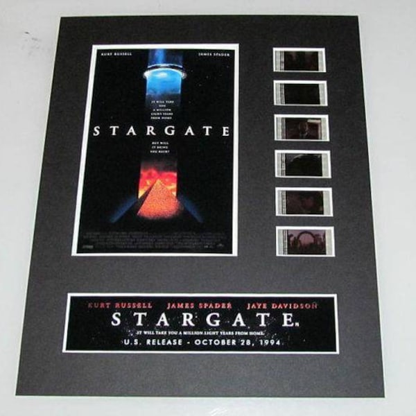 Stargate 1994 Kurt Russell James Spader 8x10 theatrical 35mm Movie Film Cell display