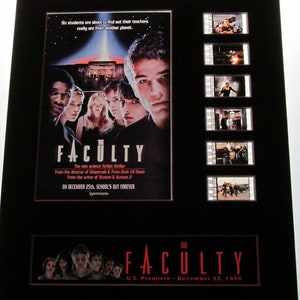 THE FACULTY Robert Rodriguez 35mm Movie Film Cell Display 8x10 Presentation Horror 1998