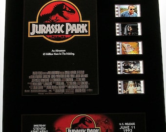 JURASSIC PARK Dinosaur 1993 Jeff Goldblum 35mm Movie Film Cell Display 8x10 Presentation