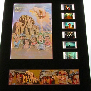 MONTY PYTHON & The Meaning of Life 35mm Movie Film Cell Display 8x10 Presentation 1983