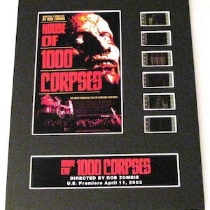 HOUSE OF 1000 CORPSES Rob Zombie 35mm Movie Film Cell Display 8x10 Presentation Horror 2003 Sid Haig