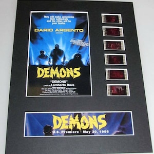 Demons Dario Argento Giallo 1985 horror 8x10 theatrical 35mm Movie Film Cell display