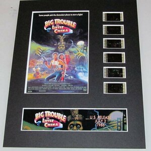 Big Trouble in Little China 1986 Kurt Russell Kim Cattrall John Carpenter 8x10 theatrical 35mm Movie Film Cell display
