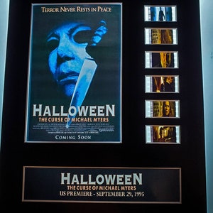 Halloween 6 The Curse of Michael Myers 1995 John Carpenter horror 8x10 theatrical 35mm Movie Film Cell display