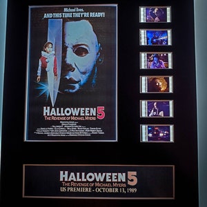 Halloween 5 The Revenge of Michael Myers 1989 John Carpenter horror 8x10 theatrical 35mm Movie Film Cell display