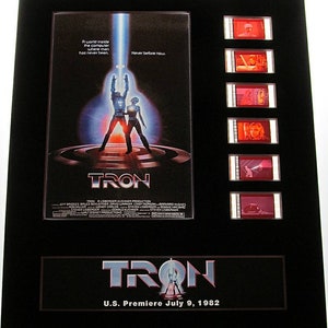 TRON 1982 Jeff Bridges Disney 35mm Movie Film Cell Display 8x10 Presentation