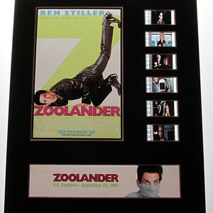 ZOOLANDER Ben Stiller Owen Wilson 35mm Movie Film Cell Display 8x10 Presentation 2001