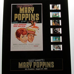 MARY POPPINS 1964 Julie Andrews Walt Disney 35mm Movie Film Cell Display 8x10 Presentation