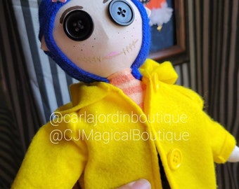 Coraline Doll, Coraline mini me, Halloween dolls, Spooky dolls,  Sam Trick r treat doll