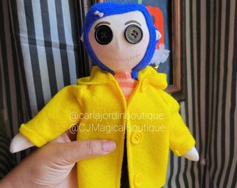 Coraline Doll,  Coraline Doll mini me , Spooky dolls,  Halloween dolls
