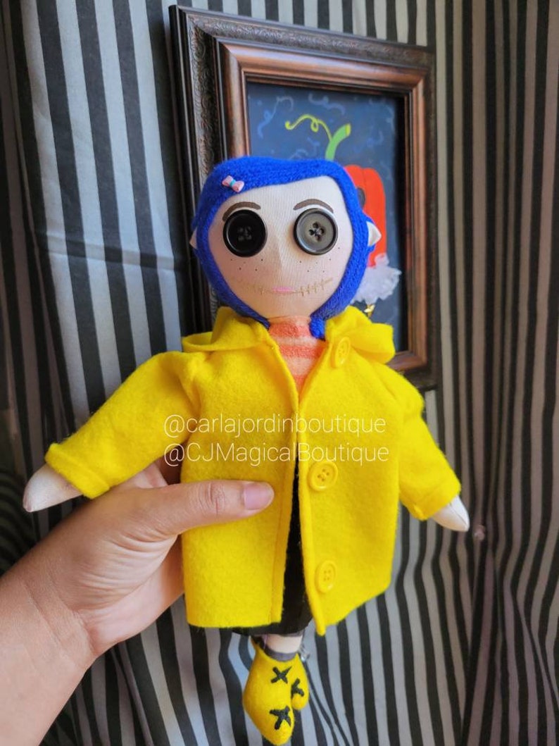 Coraline Doll, Coraline Doll mini me , Spooky dolls, Halloween dolls image 1