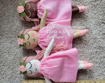 Fairy dolls,  Fabric dolls, Rag dolls, Handmade dolls , Pink Fairy dolls