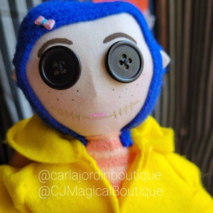 Coraline Doll, Coraline Doll mini me , Spooky dolls, Halloween dolls image 6