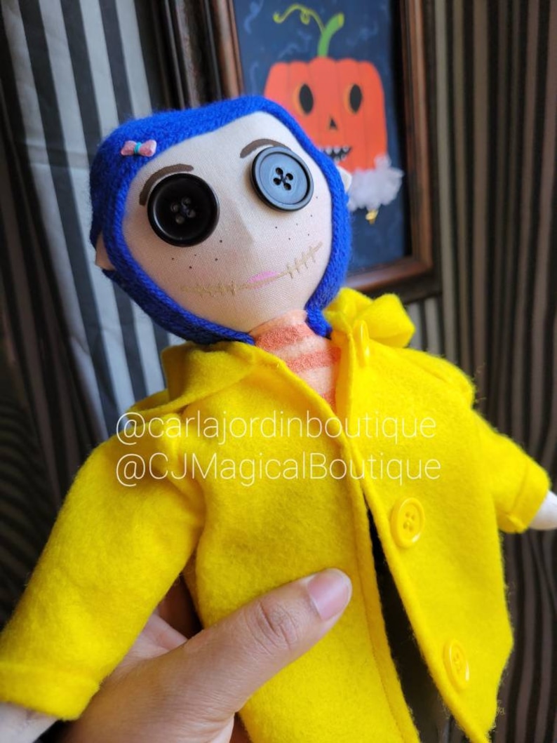 Coraline Doll, Coraline Doll mini me , Spooky dolls, Halloween dolls image 3