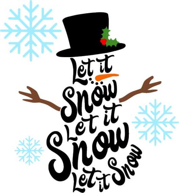 Let It Snow Svg, Snowflake Svg, Snowman Svg, Teacher Shirt Svg - Etsy