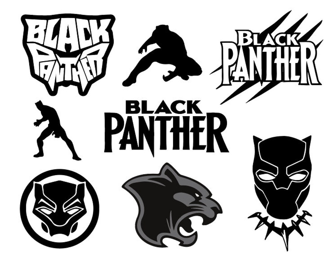 Black Panther Svg Vector Graphics Cliaprt Cut Files For Cricut Etsy