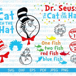 Download Dr Seuss Cat In The Hat Svg Files Etsy PSD Mockup Templates