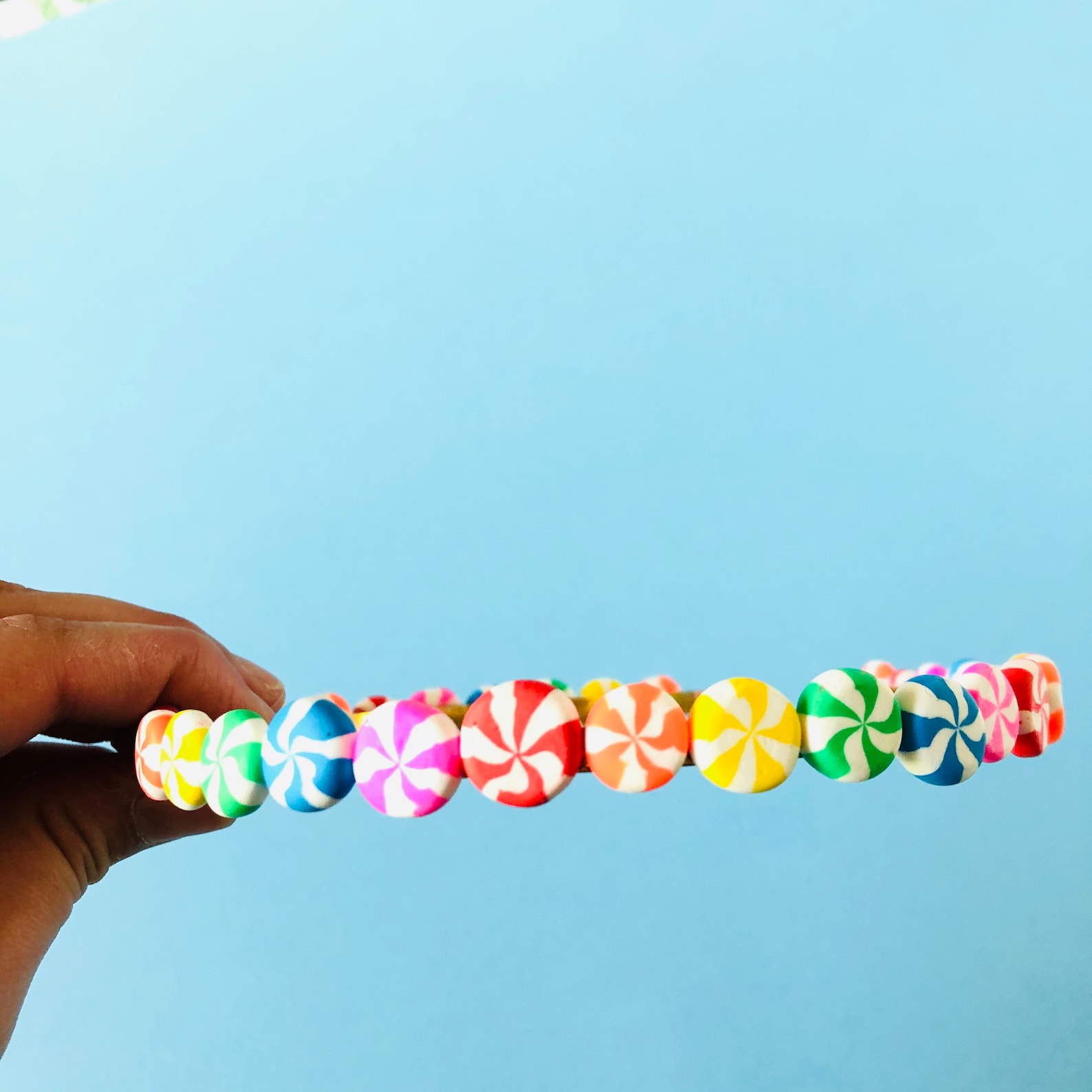 Colorful Peppermint Headband Candy Headband Kawaii Etsy