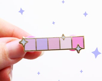 Pink Sky Pastel Swatches Enamel Pin | Accessories, Pin Flair | Yume Moon Studio
