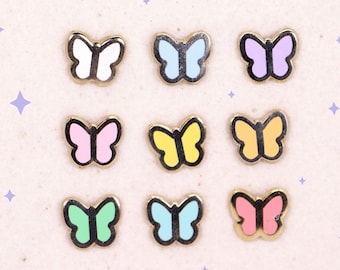 Butterfly Mini Filler Enamel Pin | Accessories, Pin Flair | Yume Moon Studio