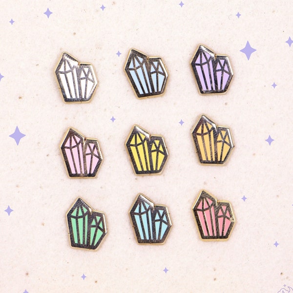 Crystal  Mini Filler Enamel Pin | Accessories, Pin Flair | Yume Moon Studio