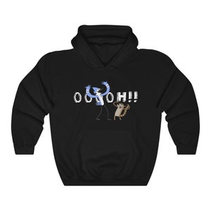 Regular Show Cartoon Network Mordecai and Rigby OOOOH! Cosy Hoodie Hoodie Season Sale Gift for her Gift for him