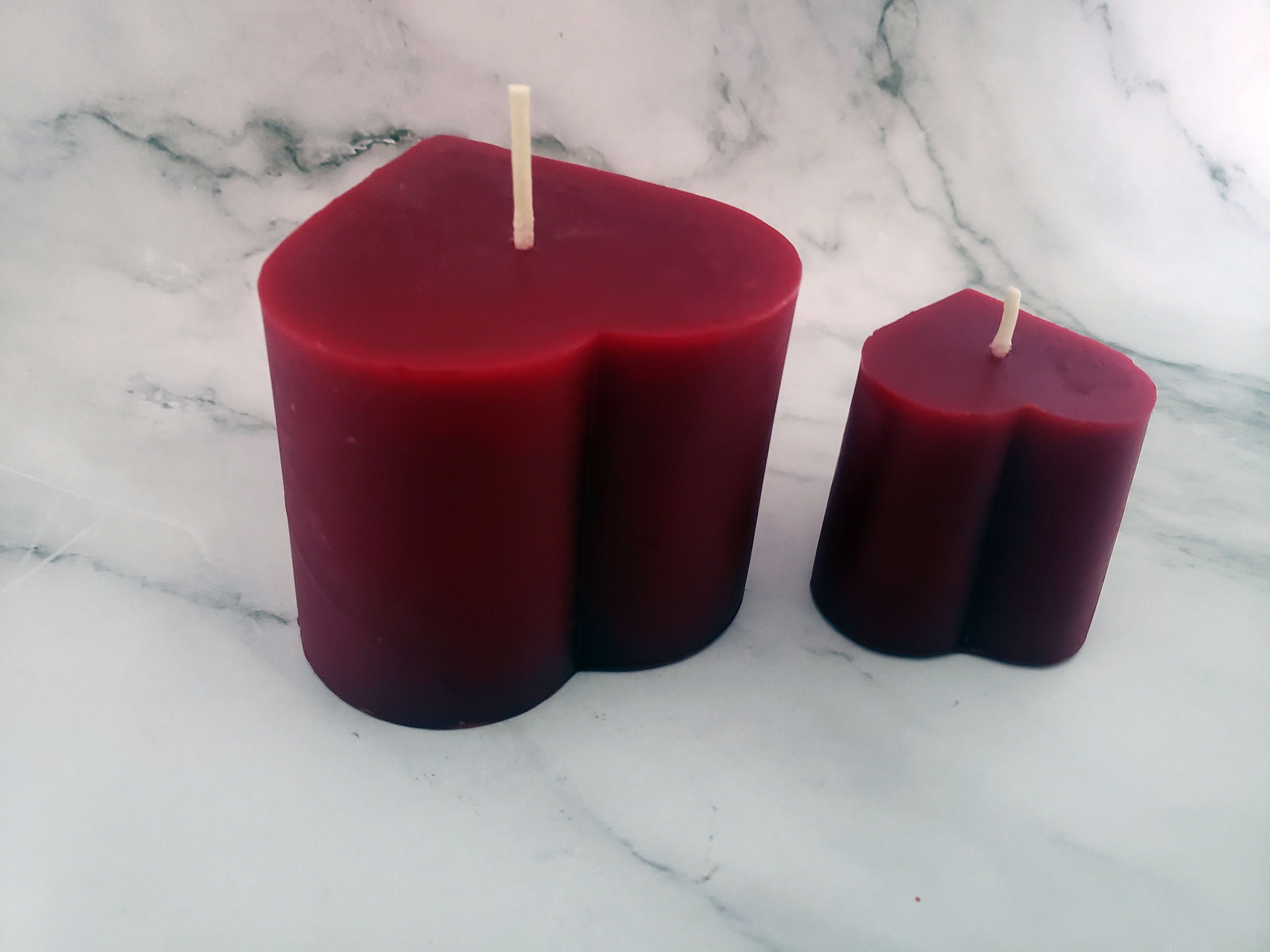 Red Heart Candle 