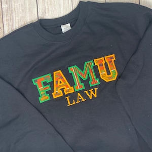 FAMU inspired Kente Law Grad sweatshirt