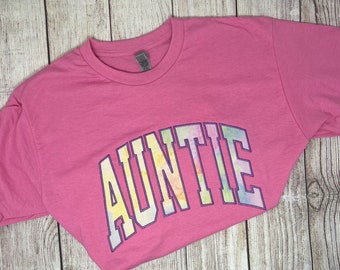 Tante-T-Shirt, Retro-Tante-Shirt, Tante-Shirt, Tante-Shirt, Geschenk für neue Tante, Schwangerschaftsankündigung, Geschenk für Tante, Schwangerschaftsanzeige