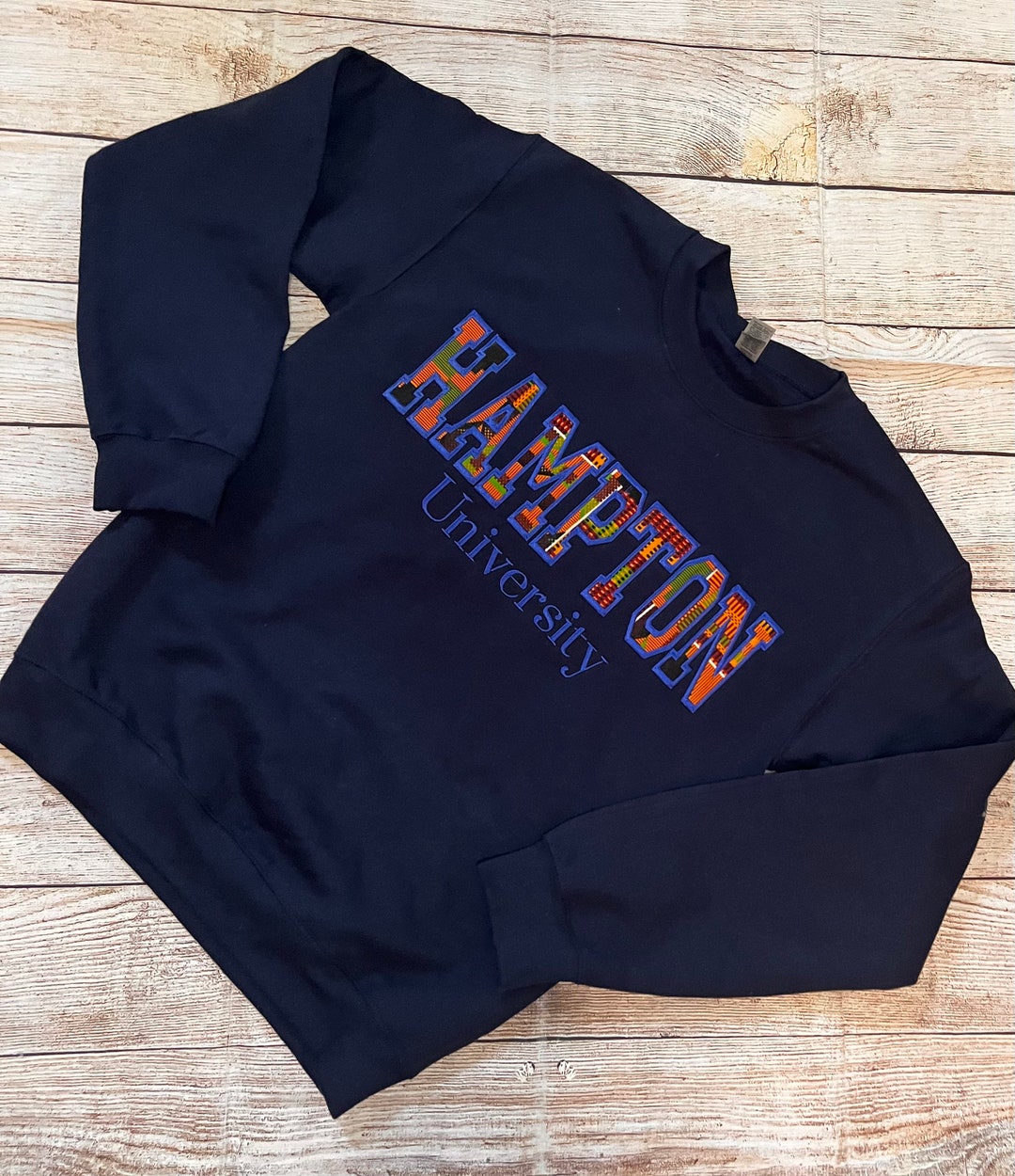 Kente Hampton University Sweatshirt Etsy