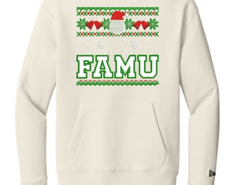 Famu Weihnachten, HBCU Urlaub, Rattler Weihnachten, HBCU hässlicher Weihnachtspullover, FAMU hässlicher Pullover